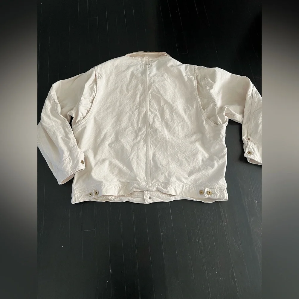 Ralph Lauren Men's Cream and Tan Shirt Jacket size XXL